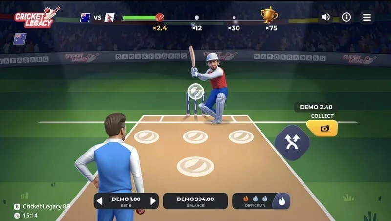 Ekrani i lojës Cricket Legacy BB
